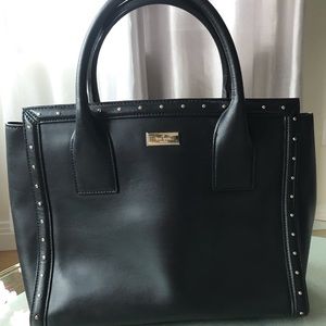 Black studded Kate Spade arm bag